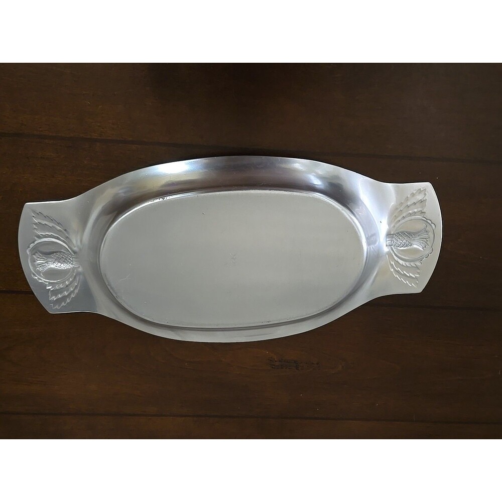 Vintage Kensington Aluminum Pineapple Tray 13 1/2" x 6"